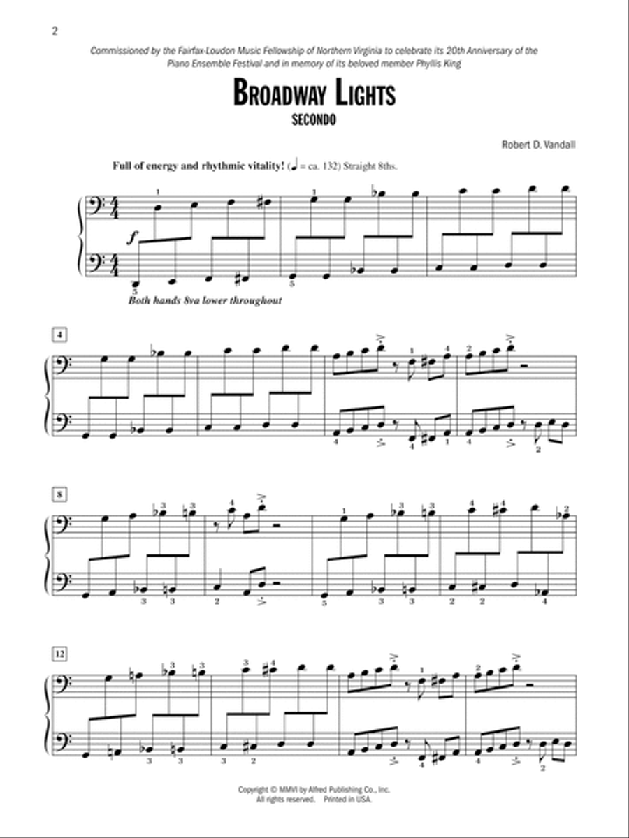 Broadway Lights Small Ensemble scores gallery preview page 3