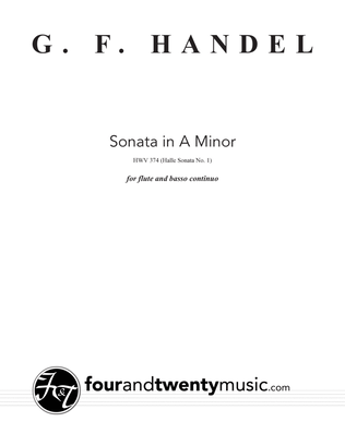 Sonata for flute and continuo in A minor, HWV 347 (Halle no. 1)