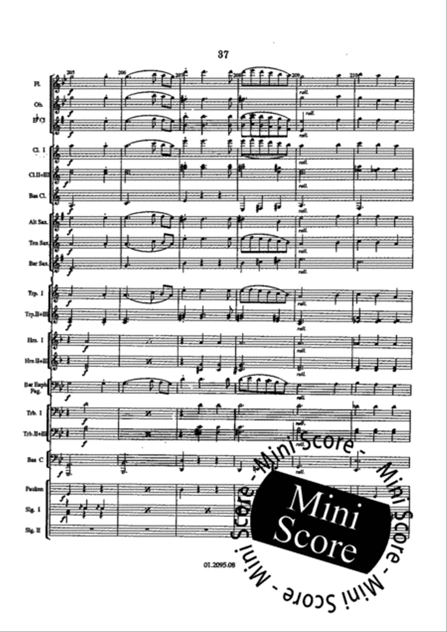 Paganini Variations Paganini Variations Fanfare Band scores gallery preview page 43