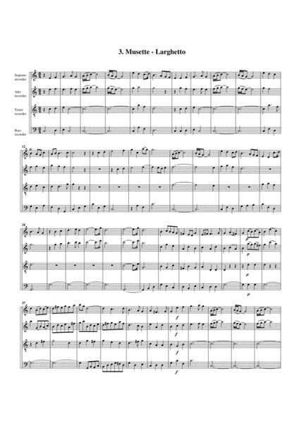 Concerto grosso Op.6, no.6 (arrangement for 4 recorders)