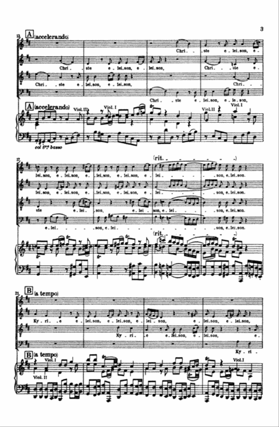 Missa Brevis in D Major, K. 194 4-Part scores gallery preview page 4