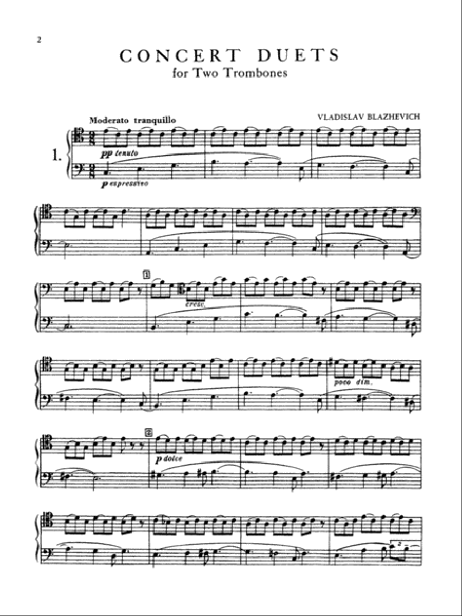 Blazhevich: Concert Duets Part scores gallery preview page 1