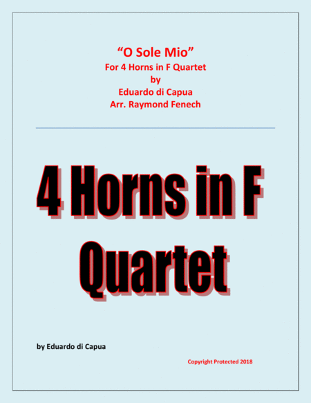 O Sole Mio - 4 Horns in F image number null