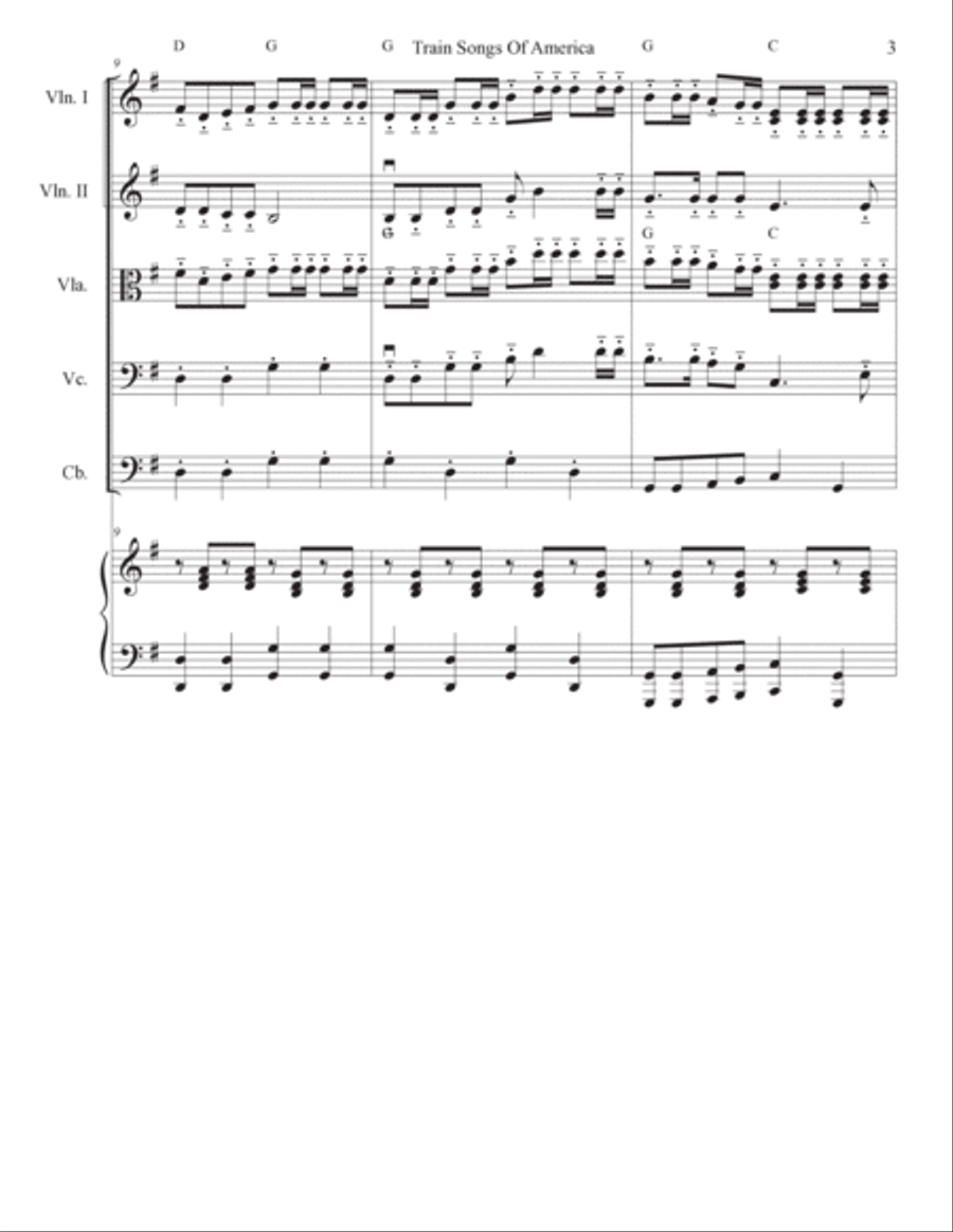Wabash Cannonball Cello scores gallery preview page 4