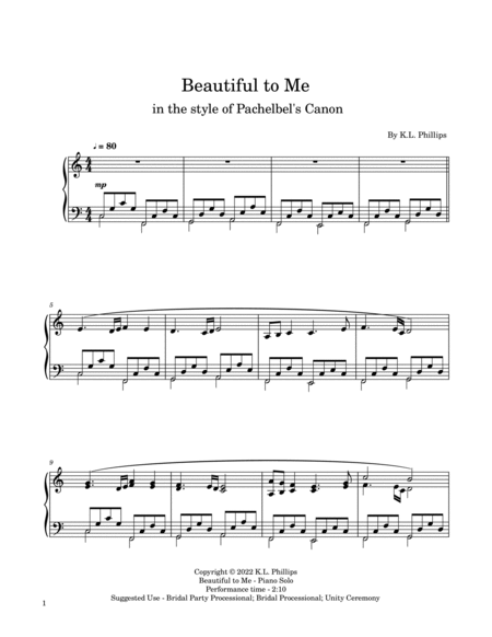 Beautiful to Me - Wedding Ceremony Piano Solo image number null