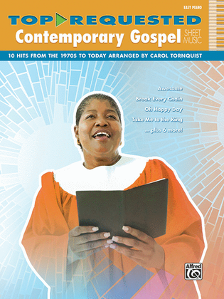 Book cover for Top-Requested Contemporary Gospel Sheet Music