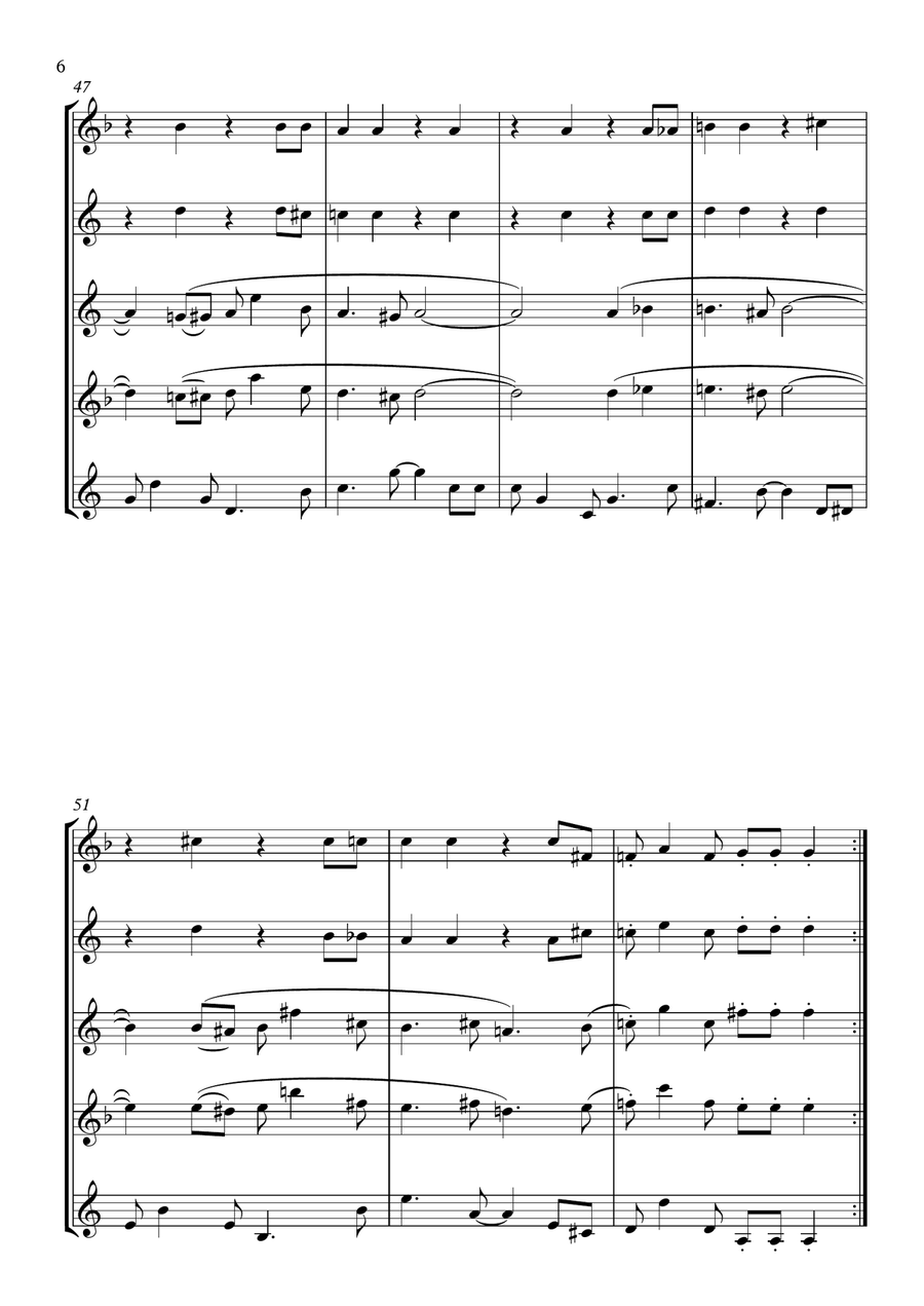 Enca Theme 2014 Channel Opener Woodwind Ensemble scores gallery preview page 6