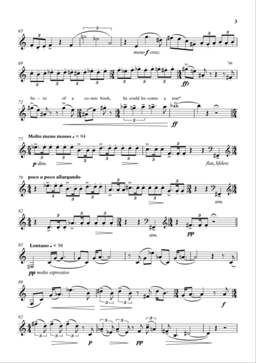 Comic Book Fanfares Horn scores gallery preview page 4