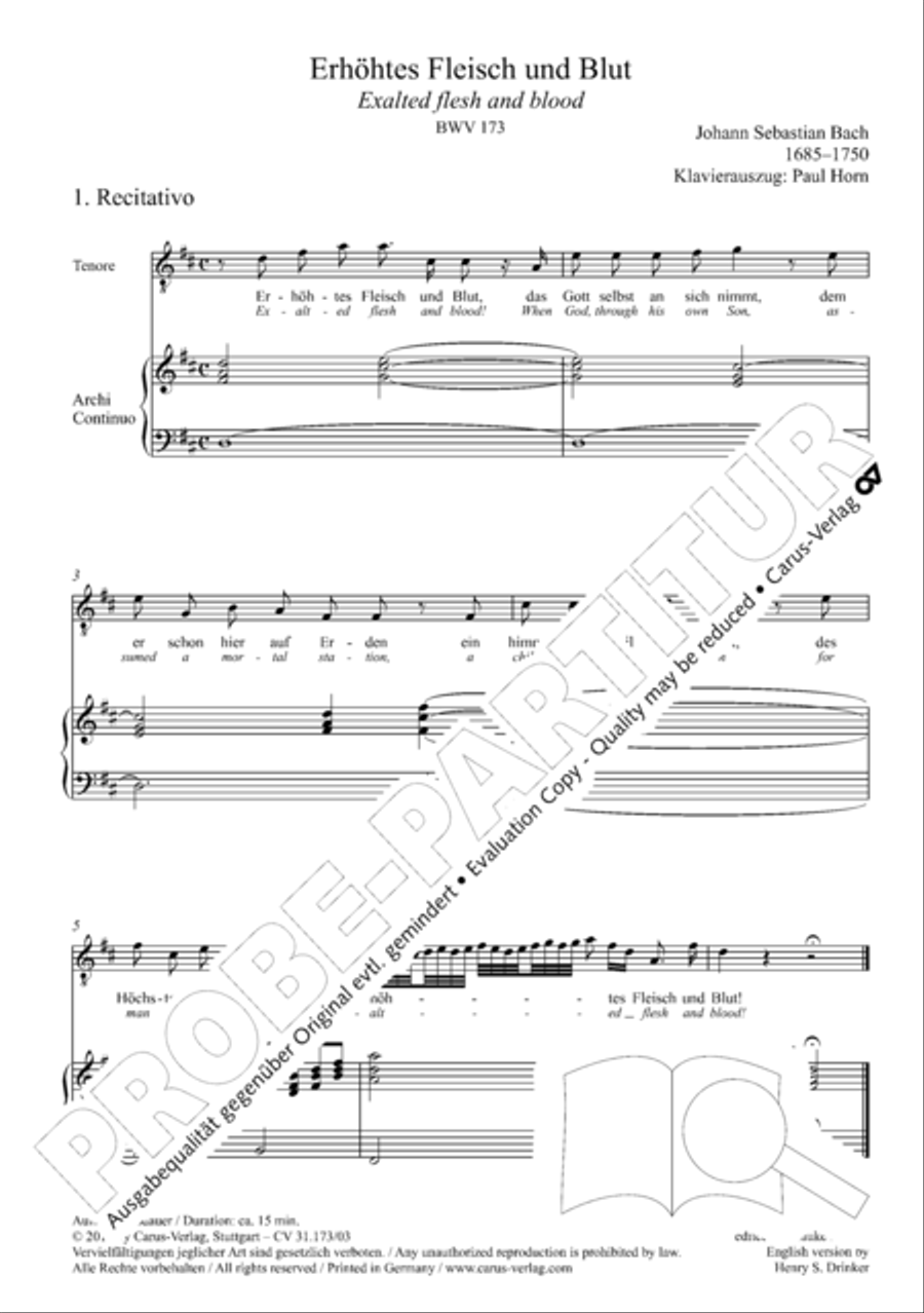 Exalted flesh and blood (Erhohtes Fleisch und Blut) 4-Part scores gallery preview page 5