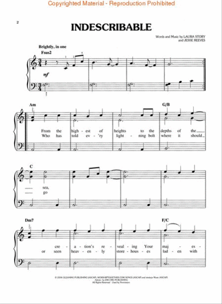 Chris Tomlin - Arriving Easy Piano scores gallery preview page 2