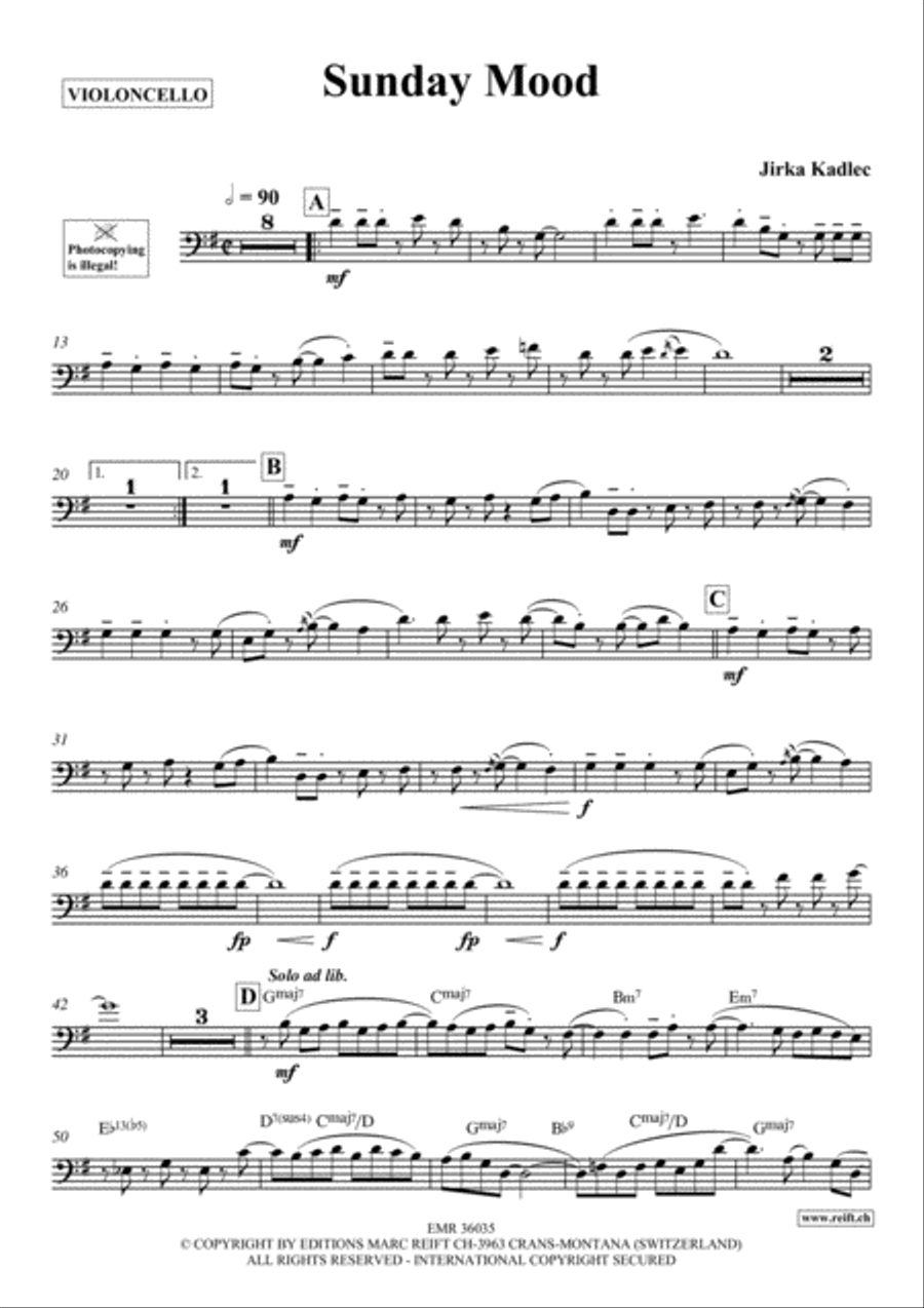 Sunday Mood Piano Accompaniment scores gallery preview page 2