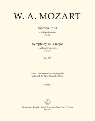 Symphony, No. 35 D major, KV 385 'Haffner Symphony'