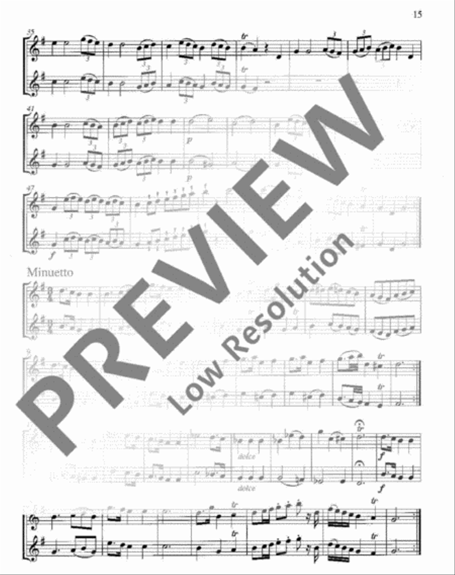 Twelve Duettinos Flute scores gallery preview page 16