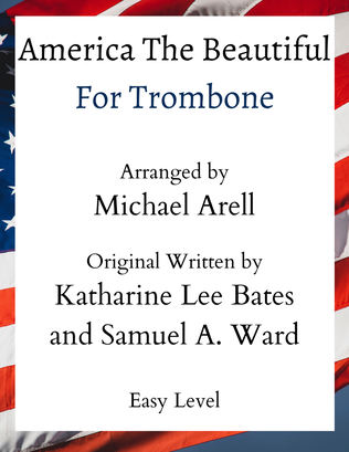 Book cover for America The Beautiful- Easy Trombone