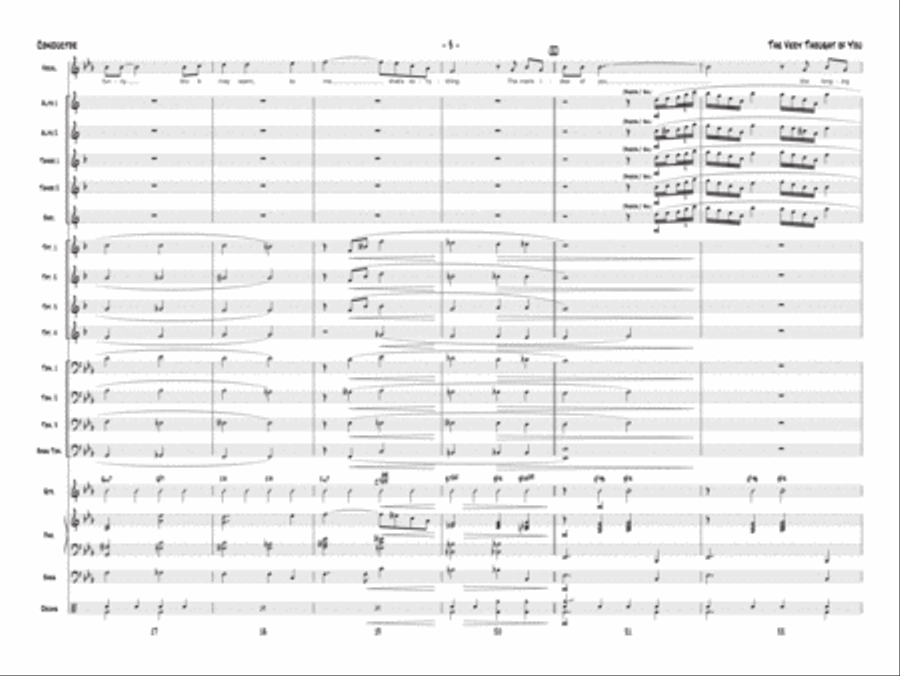 The Very Thought of You: Score Jazz Ensemble scores gallery preview page 5