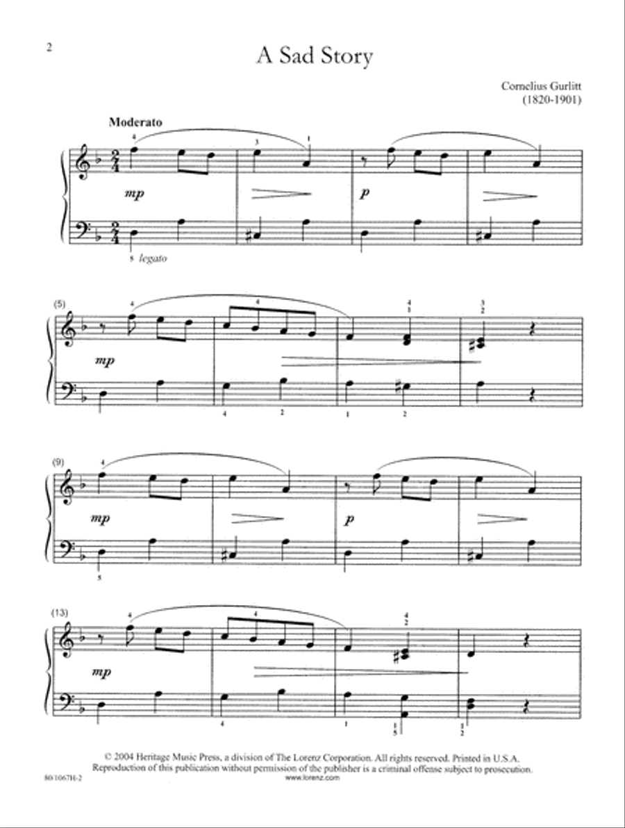 A Sad Story A Sad Story Piano Solo scores gallery preview page 2