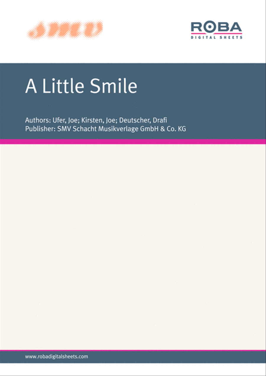A Little Smile A Little Smile Voice scores gallery preview page 1