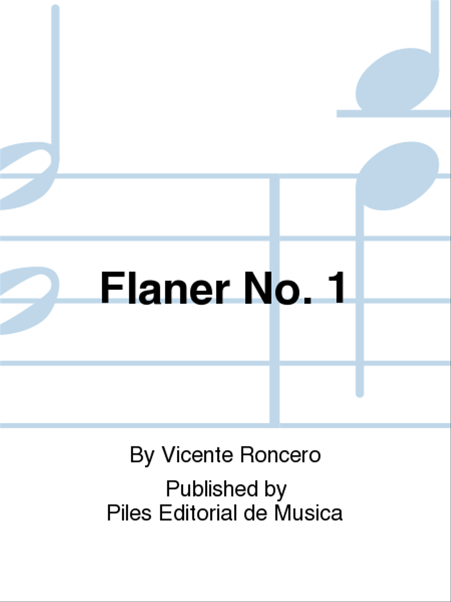 Flaner No. 1 Piano Solo scores gallery preview page 1