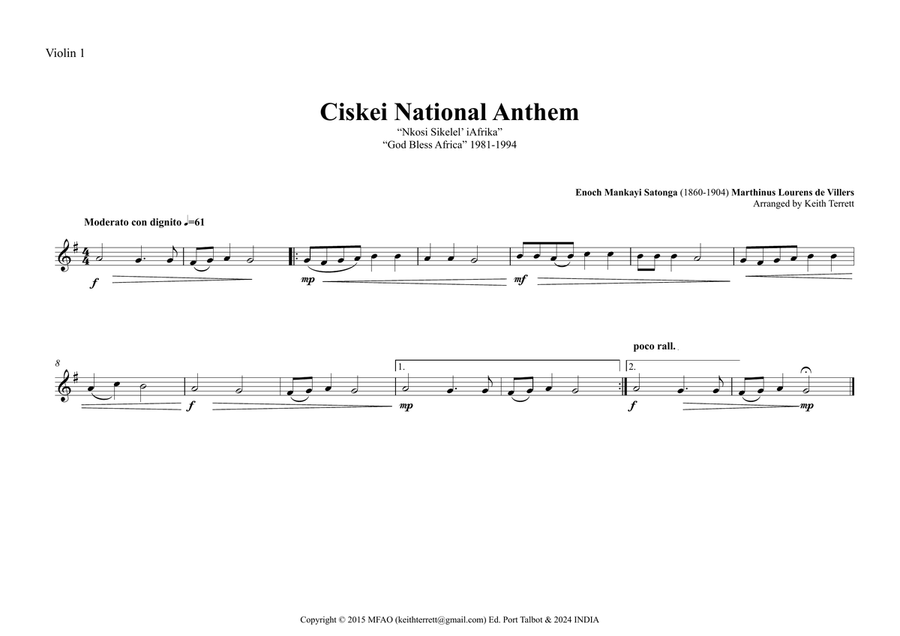 Ciskei National Anthem (