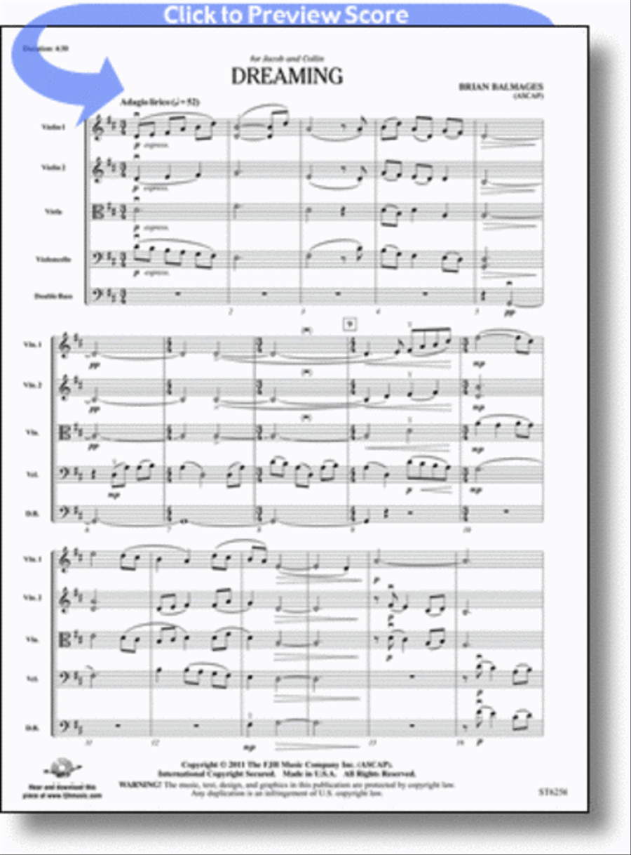 Dreaming String Orchestra scores gallery preview page 1