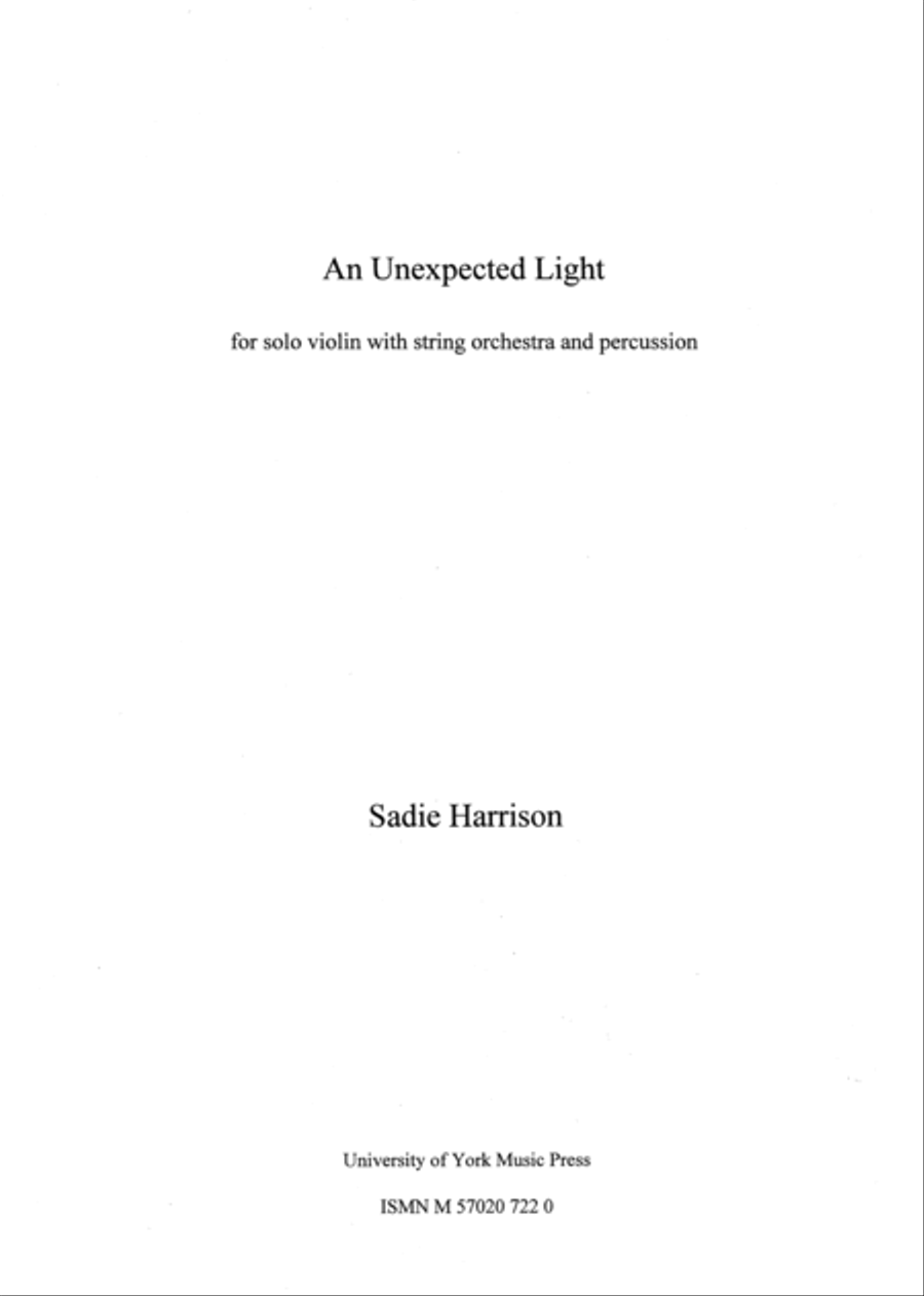 An Unexpected Light String Orchestra scores gallery preview page 1
