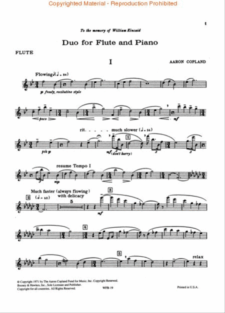 Duo for Flute and Piano Flute Solo scores gallery preview page 3