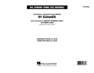Book cover for In Summer (from Frozen) - Conductor Score (Full Score)