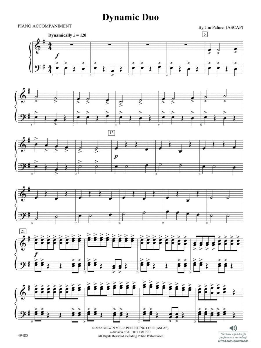 Dynamic Duo: Piano Accompaniment Orchestra scores gallery preview page 1