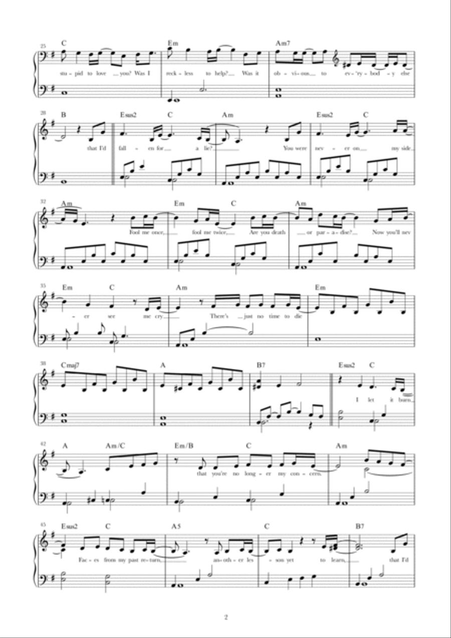 No Time To Die No Time To Die Voice scores gallery preview page 2