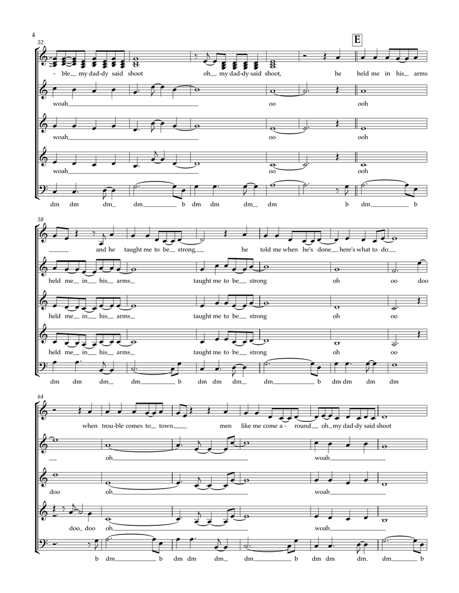 Daddy Lessons SSAA scores gallery preview page 4