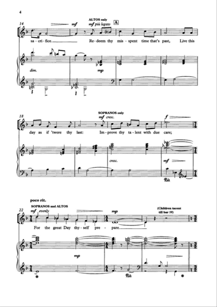 Mass of the Children Children's Choir scores gallery preview page 3