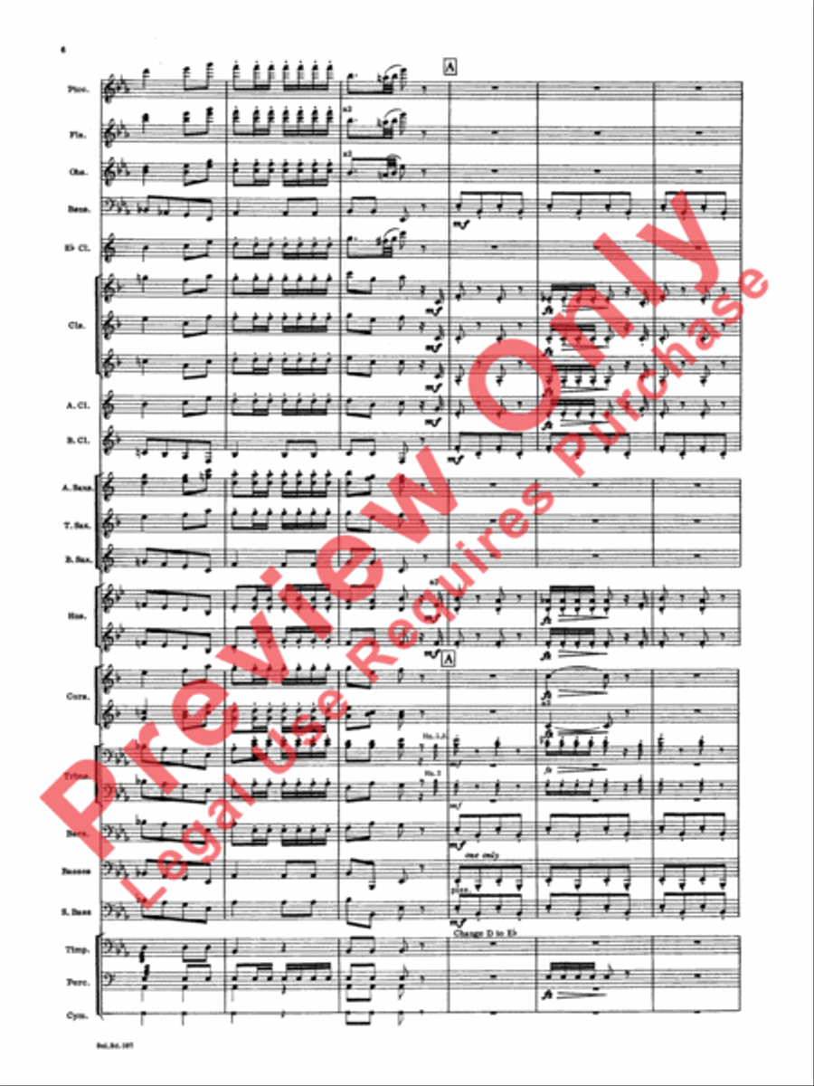 March and Procession of Bacchus Concert Band scores gallery preview page 5