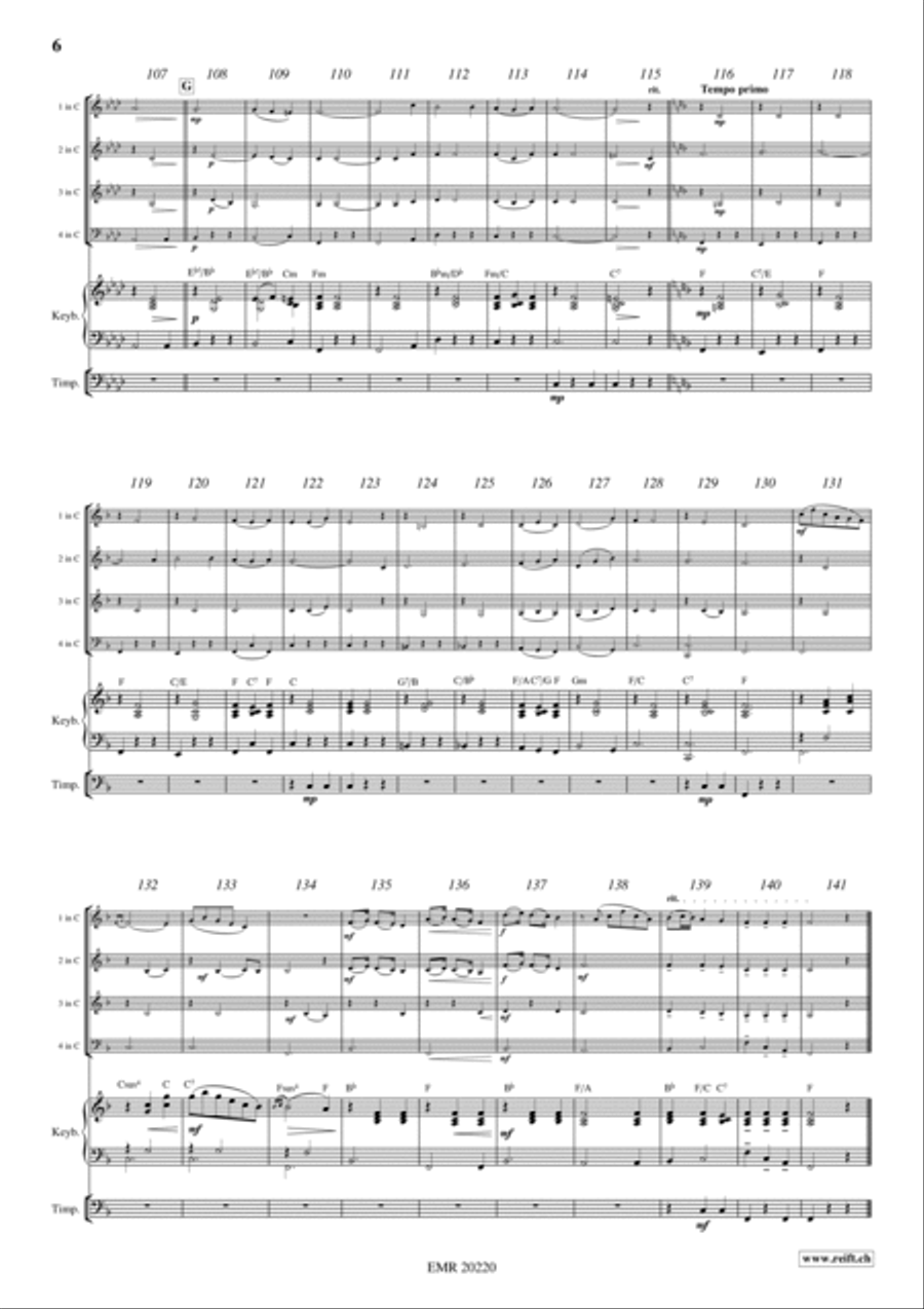 Plaisir d'Amour Woodwind Quartet scores gallery preview page 5