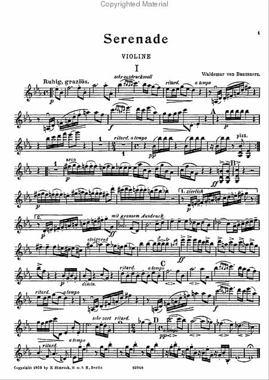 Serenade Serenade Clarinet scores gallery preview page 4