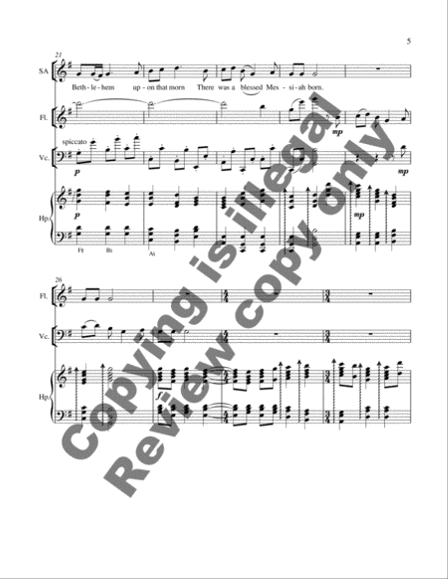 Two Irish Christmas Carols: 2. Good People All, This Christmastime 4-Part scores gallery preview page 9