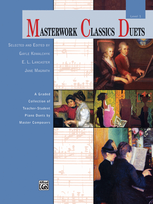 Book cover for Masterwork Classics Duets, Level 1