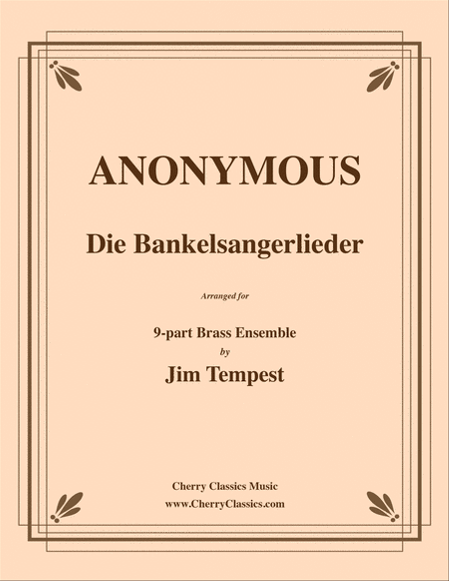 Die Bankelsangerlieder for 9-part Brass Ensemble Score scores gallery preview page 1