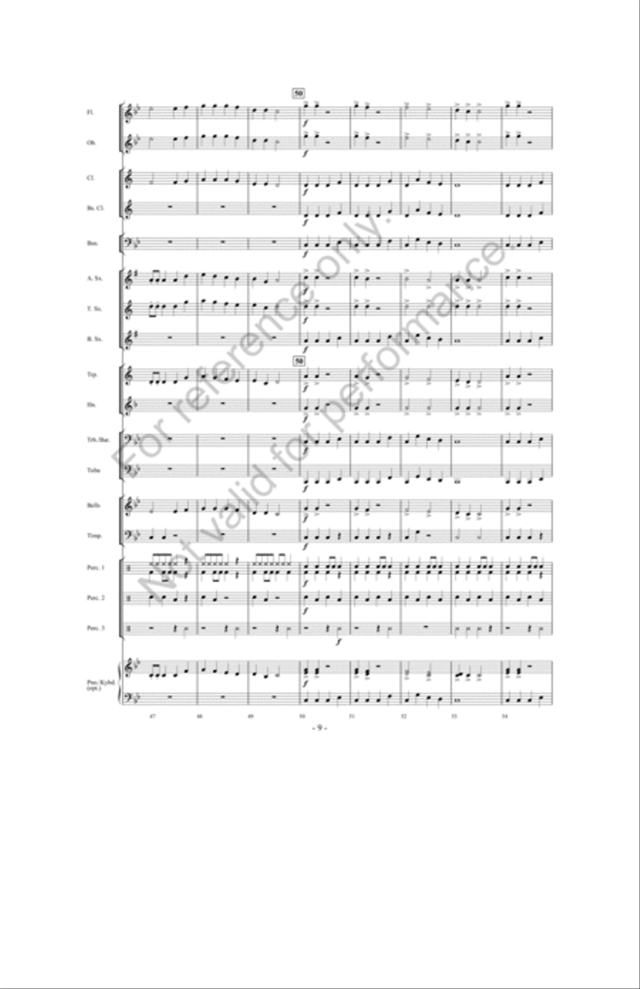 Zombie Stomp Concert Band scores gallery preview page 8