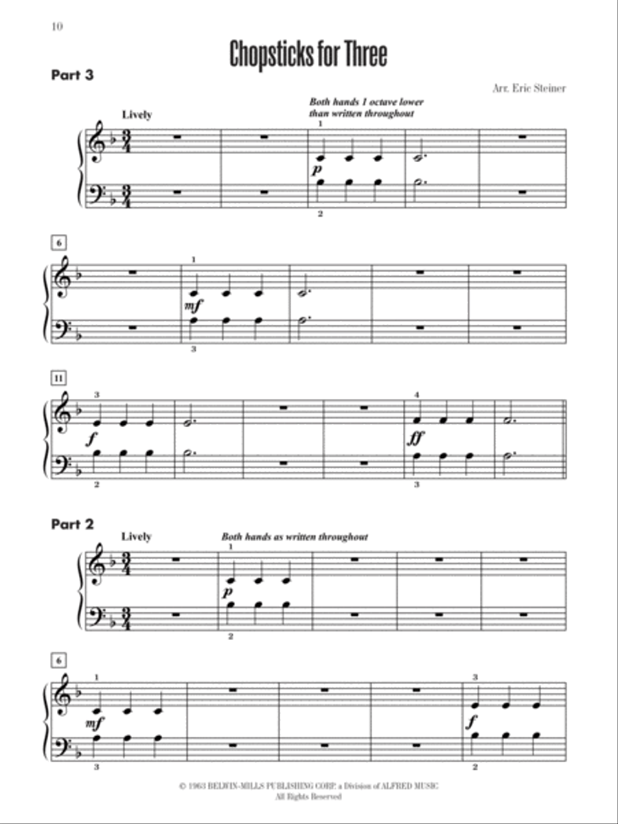 Contest Winners for Three, Book 1 Small Ensemble scores gallery preview page 4