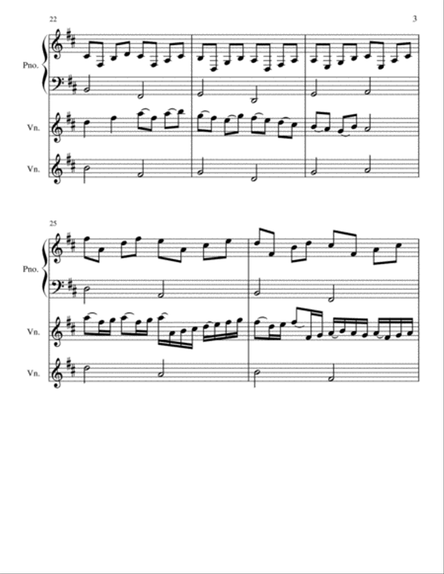 Canon in D Canon in D Piano scores gallery preview page 3