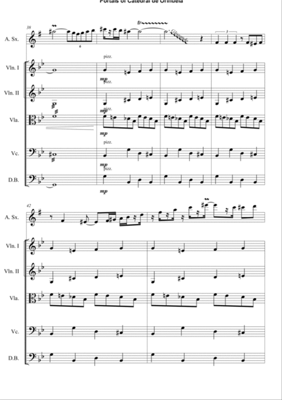 Portals of Catedral de Orihuela. Small Ensemble scores gallery preview page 6
