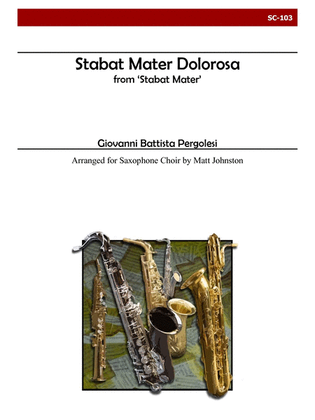 Stabat Mater dolorosa from 'Stabat Mater' for Saxophone Choir