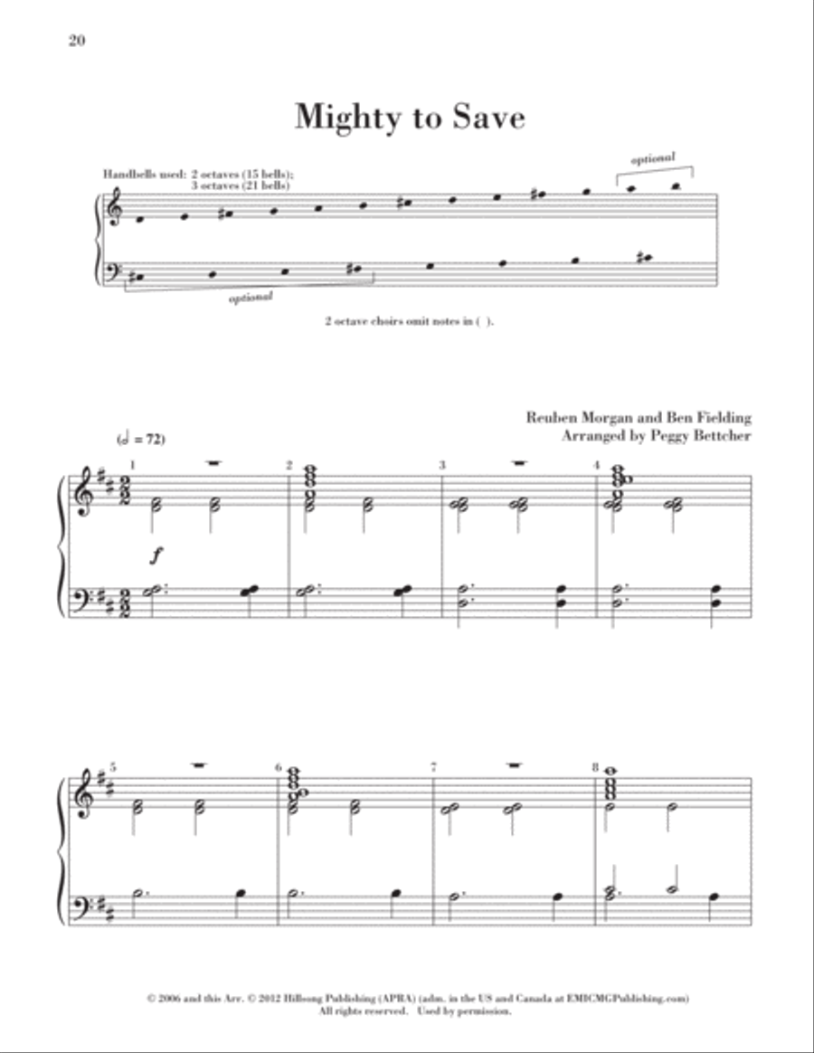 Easy to Ring Praise and Worship 3-Octaves scores gallery preview page 23