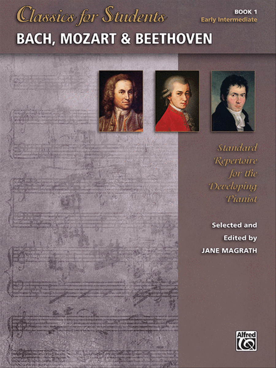 Classics for Students -- Bach, Mozart & Beethoven, Book 1 Piano Method scores gallery preview page 1