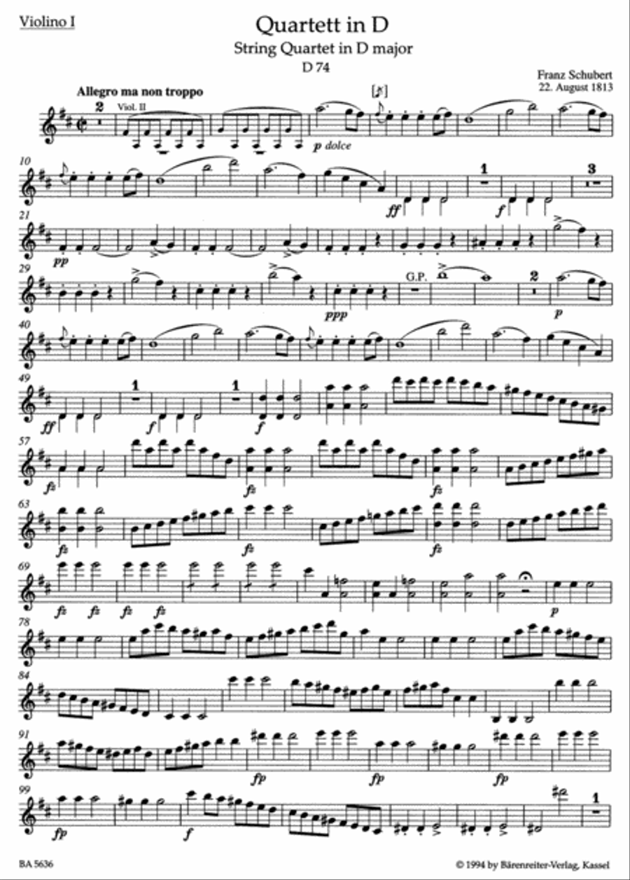 String Quartets III String Quartet scores gallery preview page 2