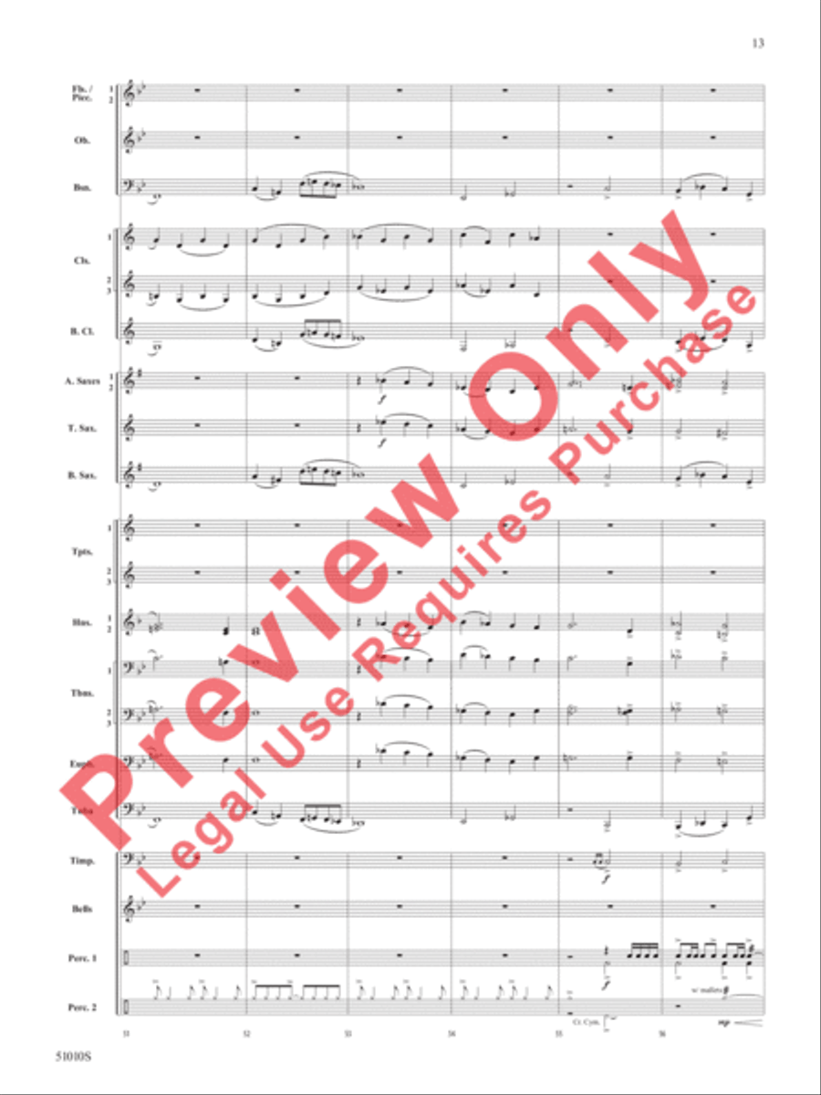 Sentinel Concert Band scores gallery preview page 14