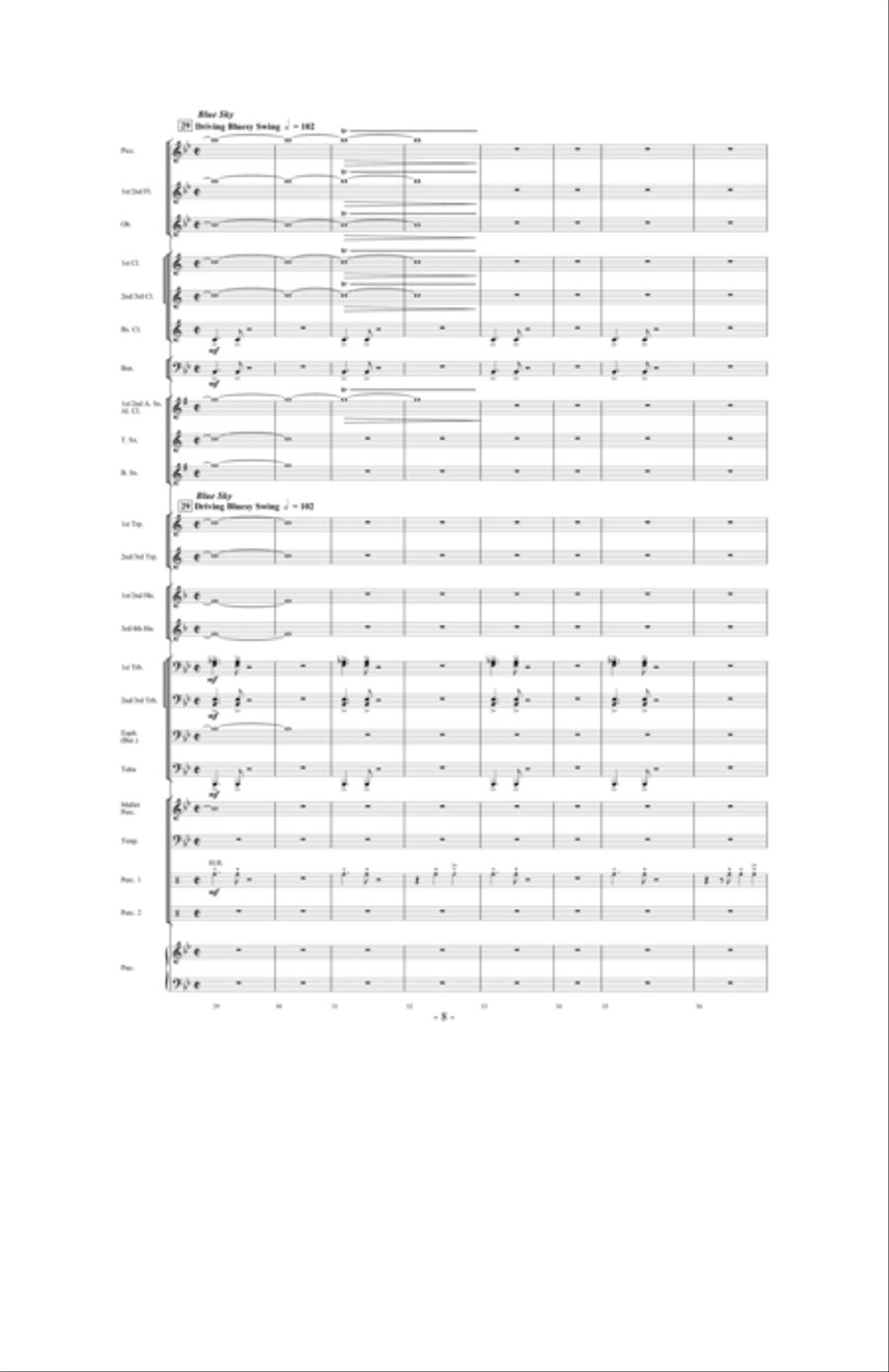 Promising Skies Concert Band scores gallery preview page 7