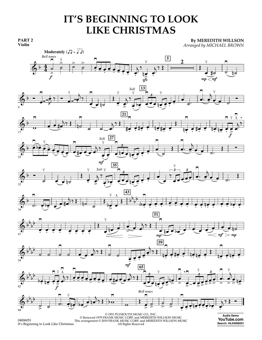 It's Beginning to Look Like Christmas (arr. Michael Brown) by Michael Brown
                        Concert Band -
                         Digital Sheet Music
                        
