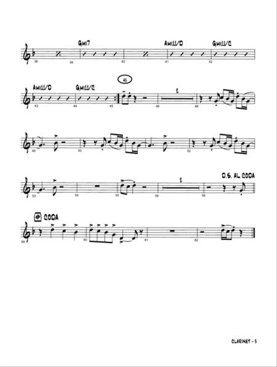 Aebersold Jazz Ensemble, Vol. 1 - Clarinet Jazz Ensemble scores gallery preview page 3