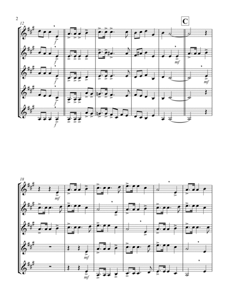 O Christmas Tree (G) (Euphonium Quintet - Treble Clef)